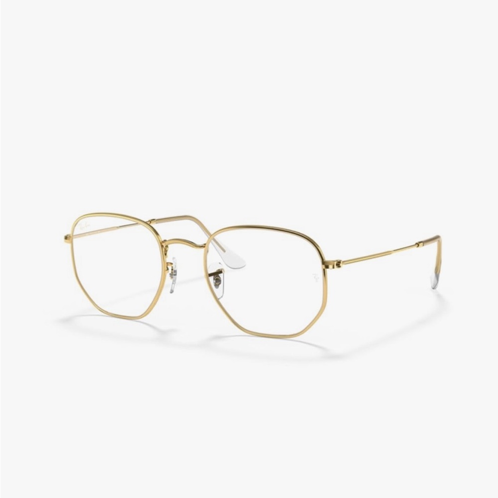 Gold Square Frame Glasses
